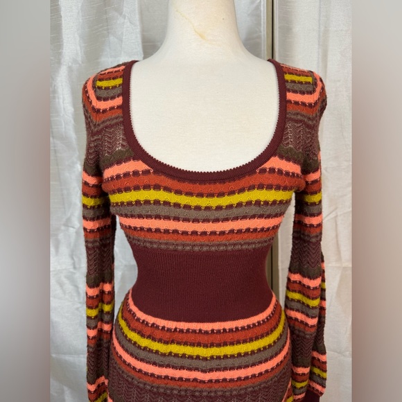 Free People Multicolor Striped Knit dress - Picture 6 of 11
